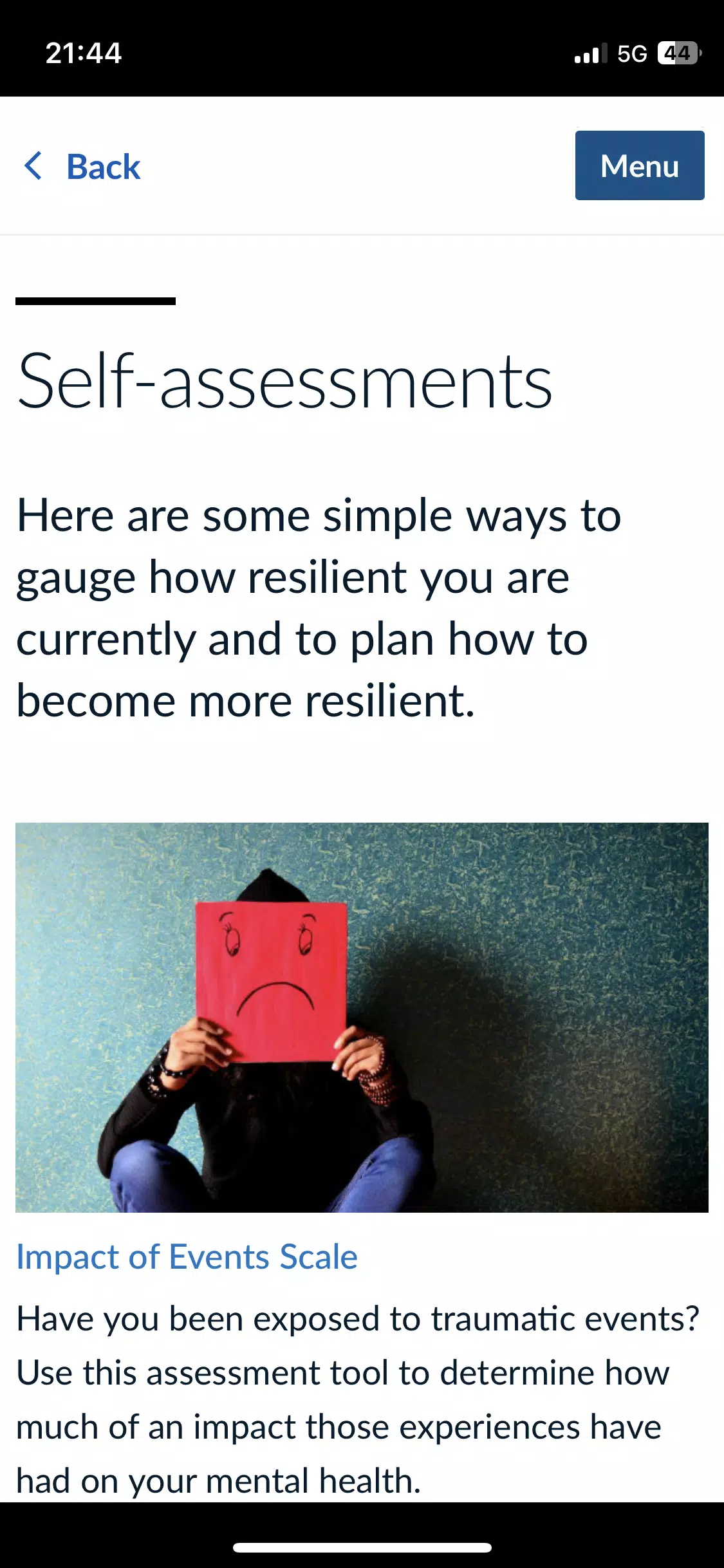 UNHCR Wellbeing Schermafbeelding 1