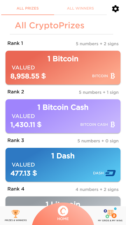 CryptoLoto ဖန်သားပြင်ဓာတ်ပုံ 1