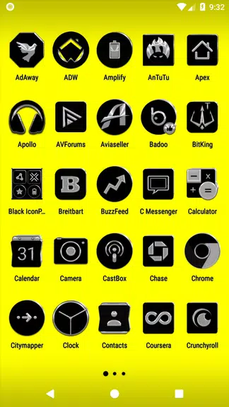 Black Icon Pack 스크린샷 2
