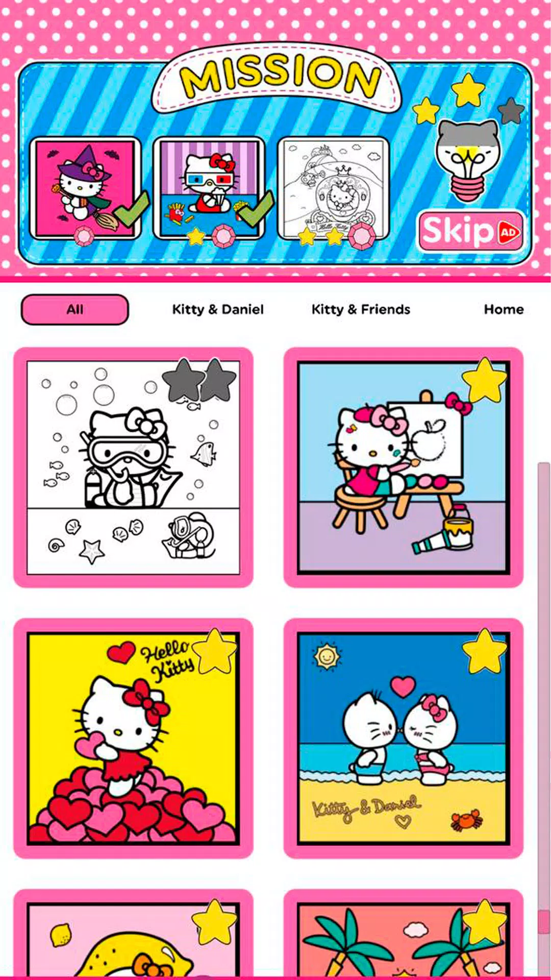 Hello Kitty: Livre Coloriage Capture d'écran 2