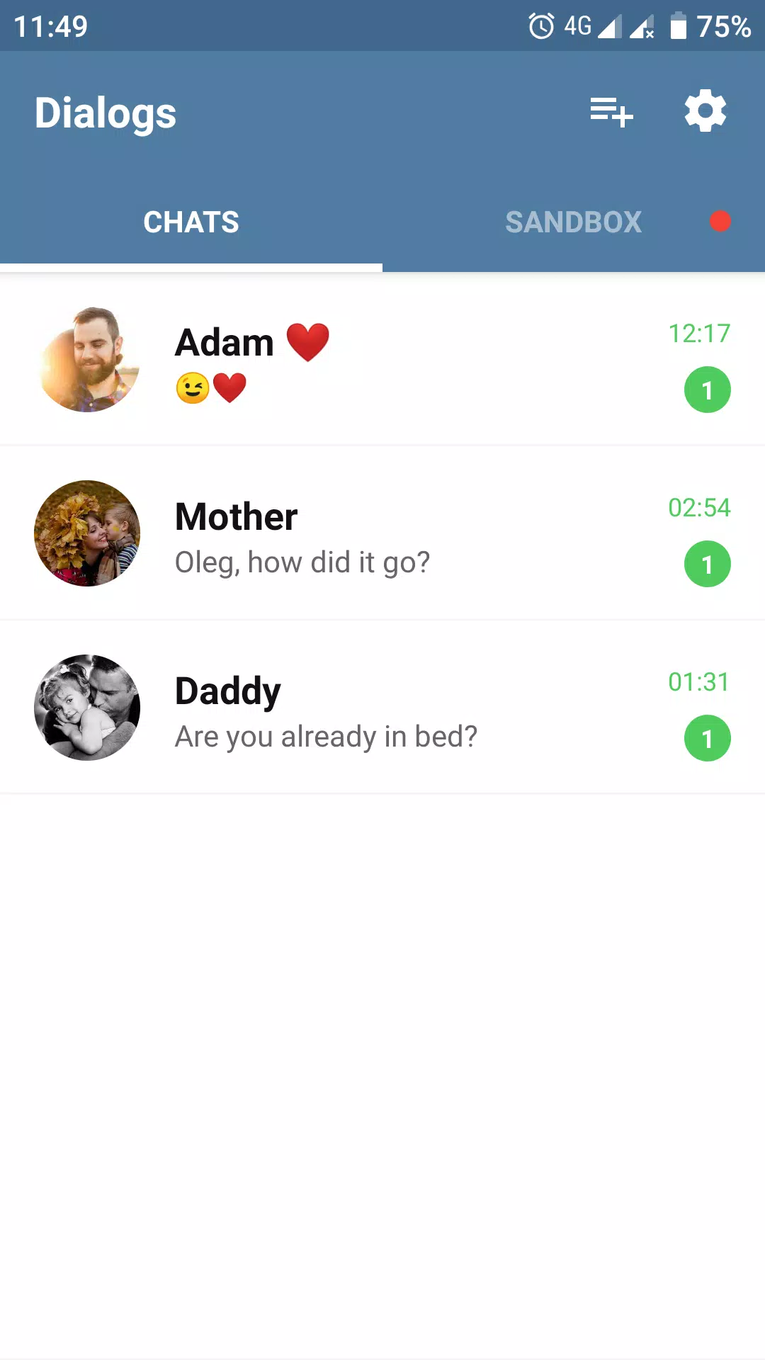 Fake Chat Story Messenger Ekran Görüntüsü 1