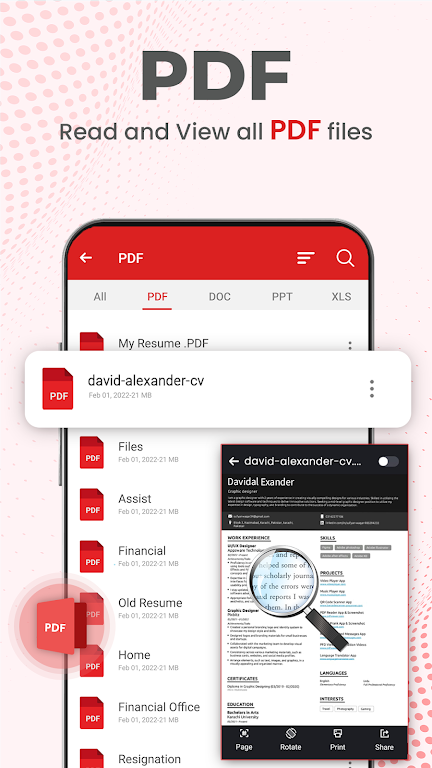 All Document Reader PDF Reader ဖန်သားပြင်ဓာတ်ပုံ 2