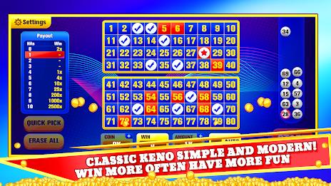 Keno Games Casino Fun Screenshot 1