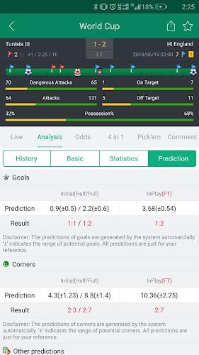 Soccer Predictions, Betting Tips and Live Scores Schermafbeelding 2