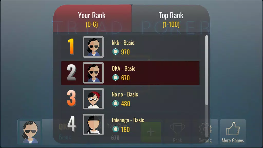 Lieng Offline - Triad Poker 3应用截图第2张