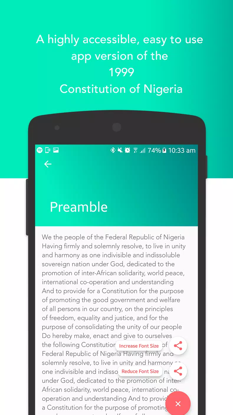 The Nigerian Constitution 1999 Captura de pantalla 2
