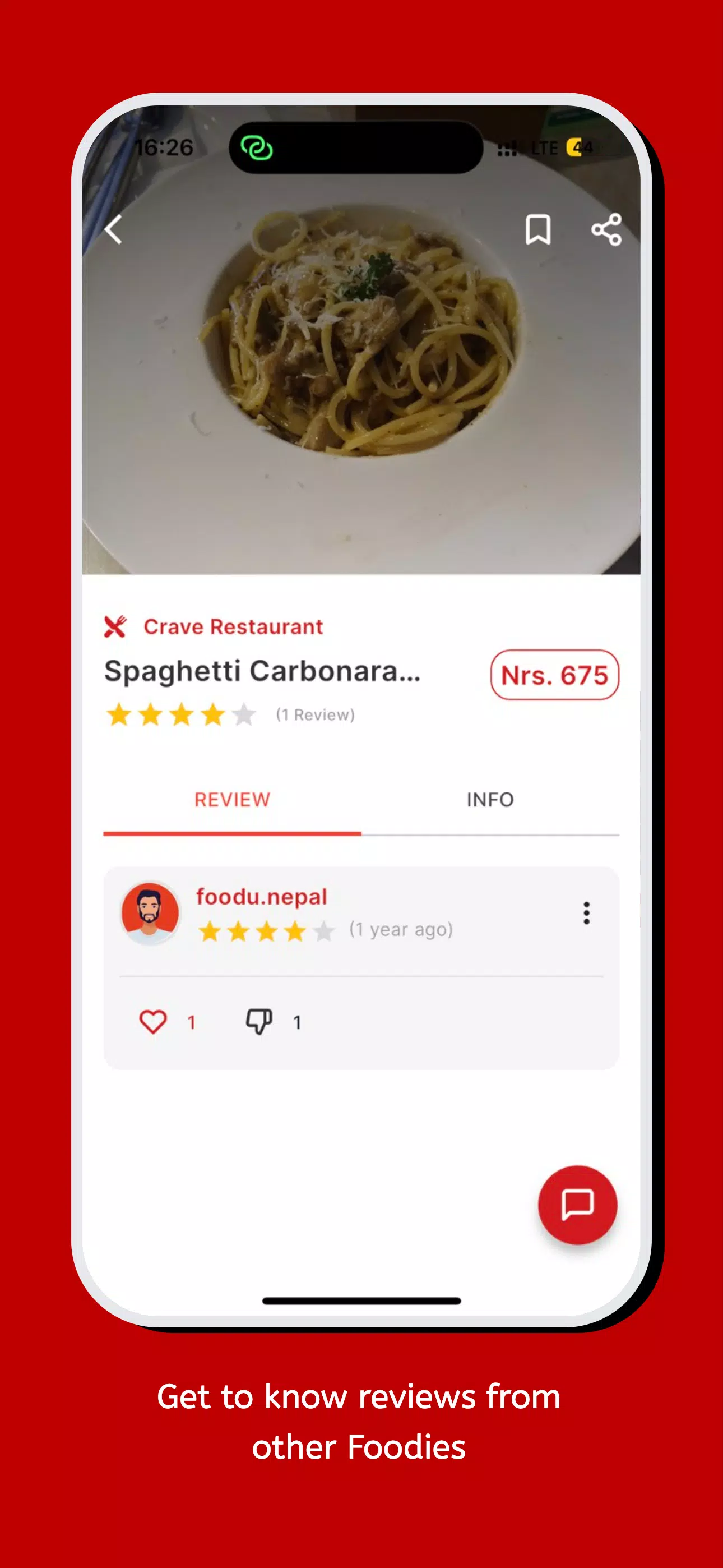 Schermata Foodieho 3