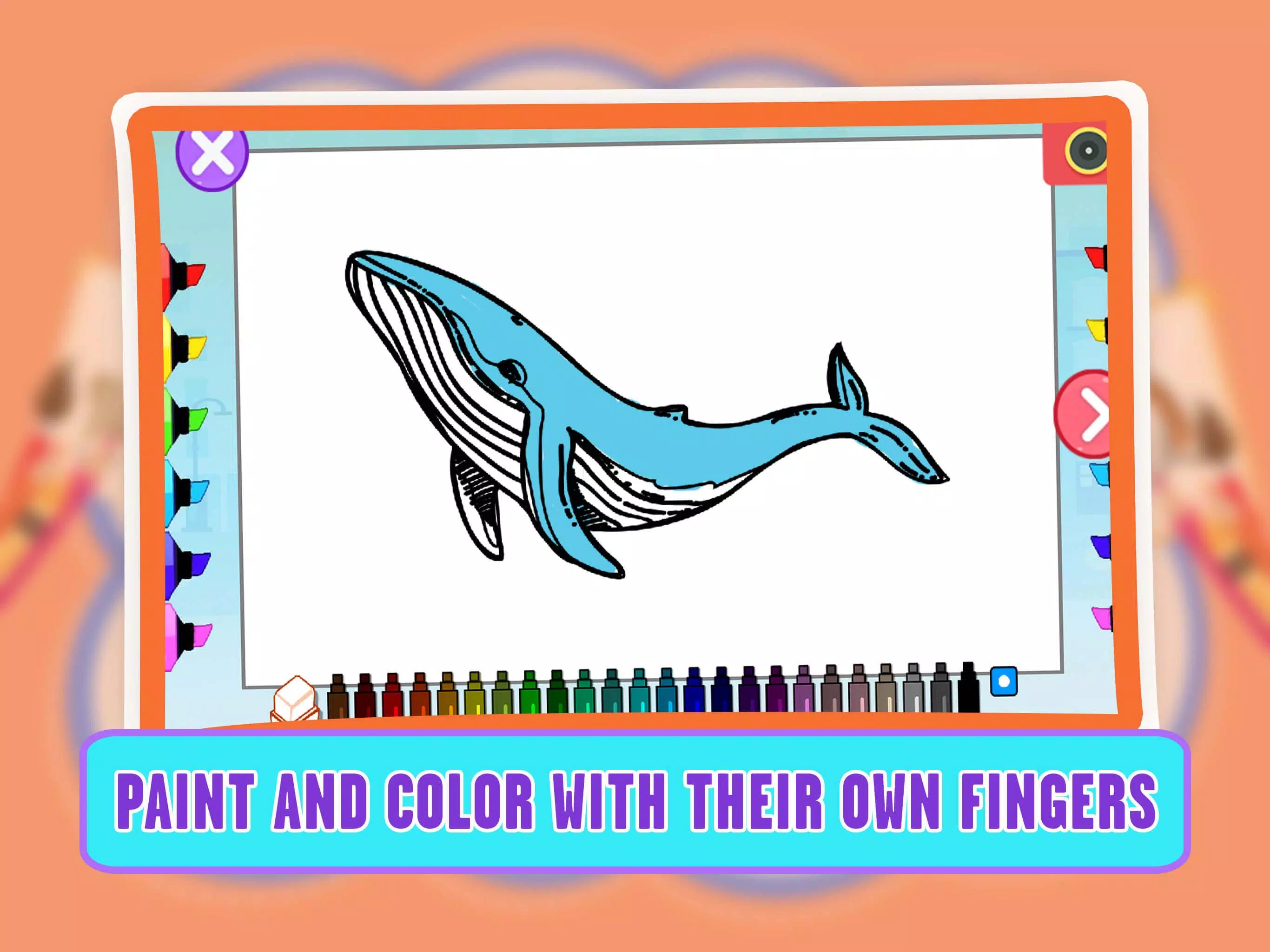 Learning Animal Coloring Games Screenshot 3
