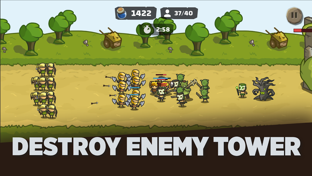 Tower Royale: Stick War Online Screenshot 1