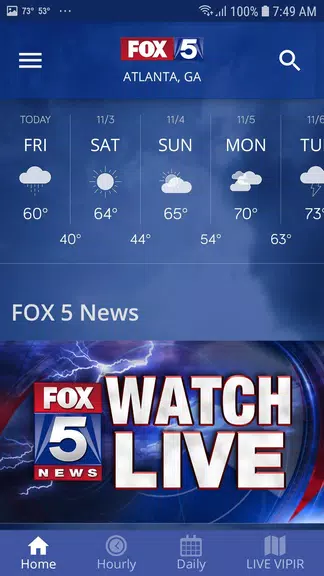 Schermata FOX 5 Storm Team Weather Radar 2