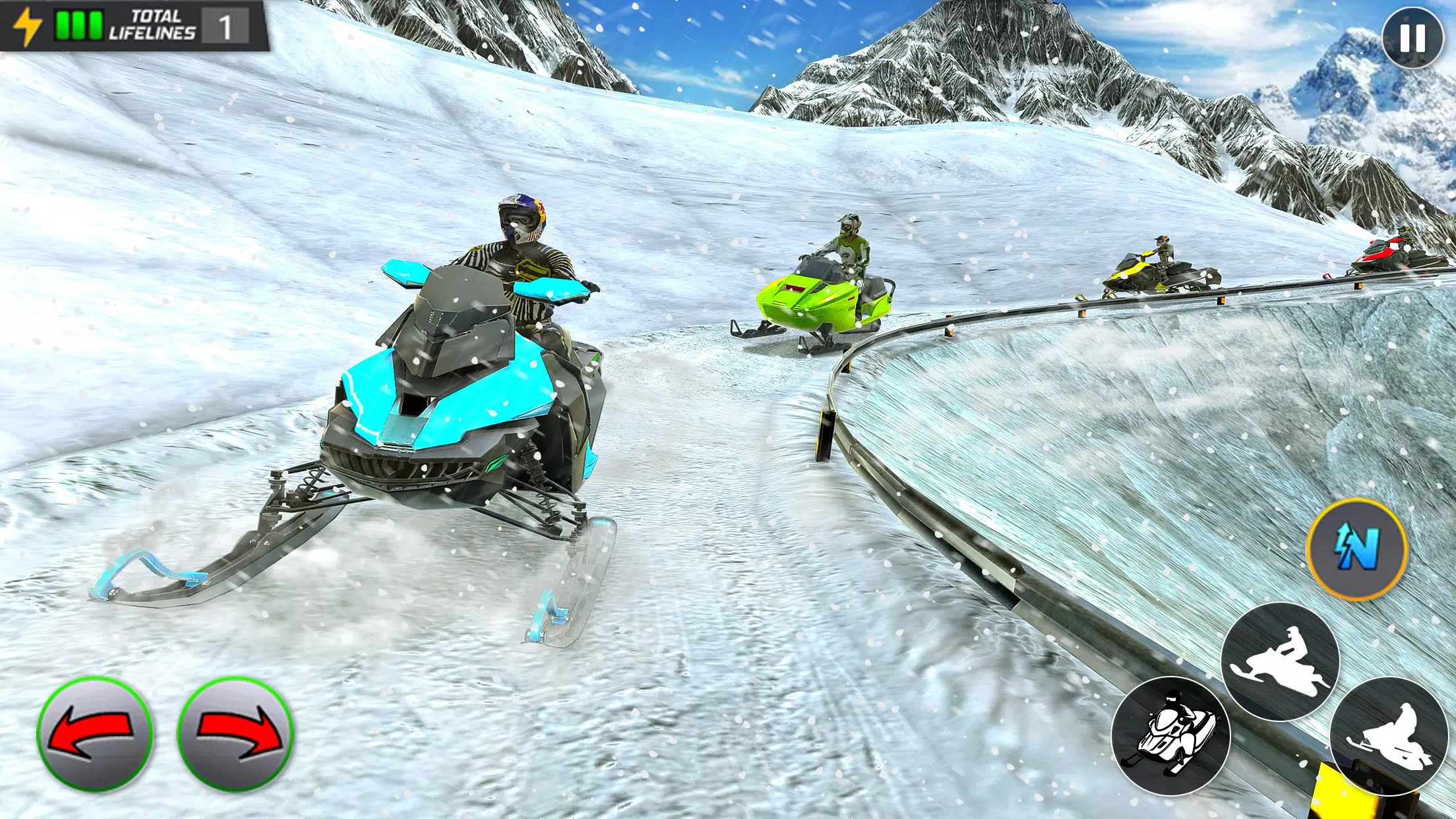 Crazy Skills Snowcross Games Schermafbeelding 3