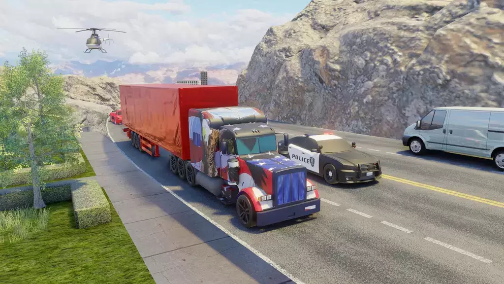 Usa Truck Simulator Car Games ဖန်သားပြင်ဓာတ်ပုံ 2