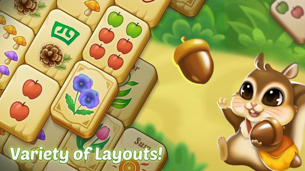 Mahjong Forest Puzzle Mod Скриншот 3