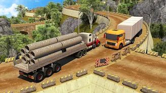 Offroad 18 Wheeler Truck Drivi ภาพหน้าจอ 4