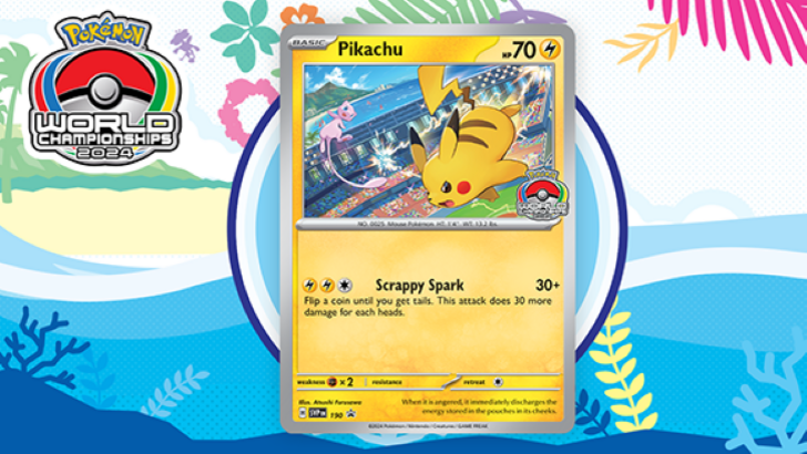 การ์ดส่งเสริมการขาย Pikachu เปิดตัวที่ Pokémon World Championships 2024