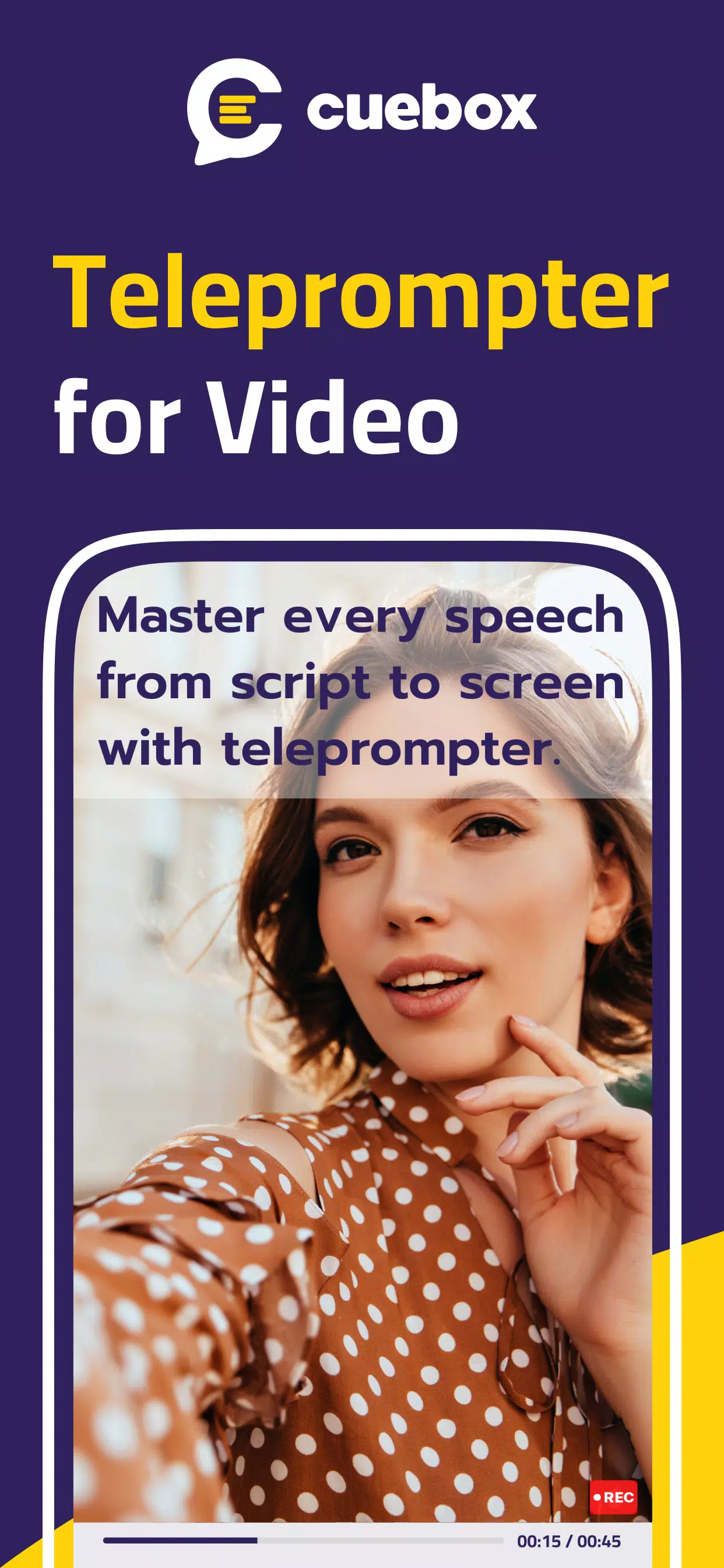 Teleprompter for Video: CUEBOX Tangkapan skrin 1