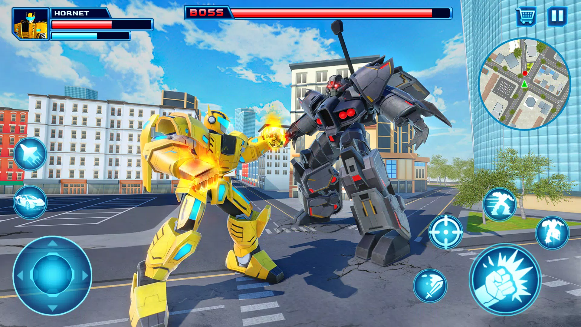 Robot Car Transform Fight Game ဖန်သားပြင်ဓာတ်ပုံ 1