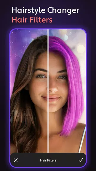 Cosmo Hair Editor, Face Filter Screenshot 1
