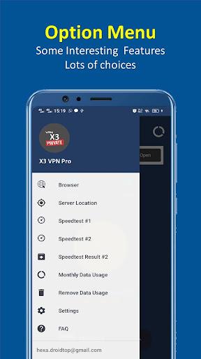 X3 VPN Pro - Fast , Secure & Unlimited VPN Screenshot 3