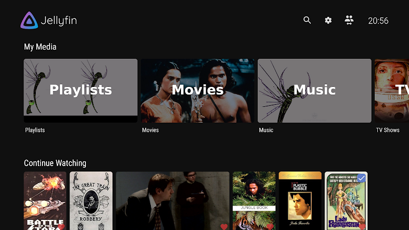Jellyfin for Android TV Tangkapan skrin 1