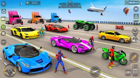 Superhero Car Stunt Game 3D स्क्रीनशॉट 4