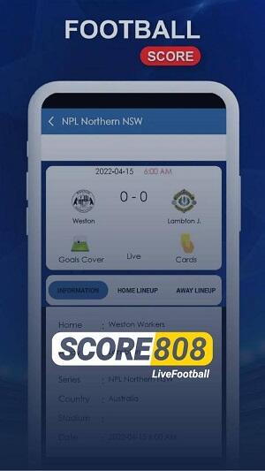 Score808 APK na Android