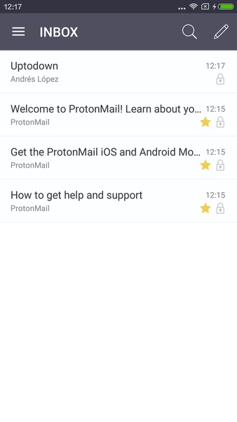 Proton Mail ဖန်သားပြင်ဓာတ်ပုံ 4