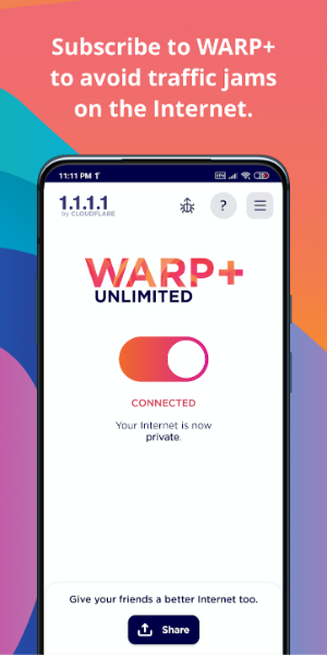 1.1.1.1 WARP: Safer Internet