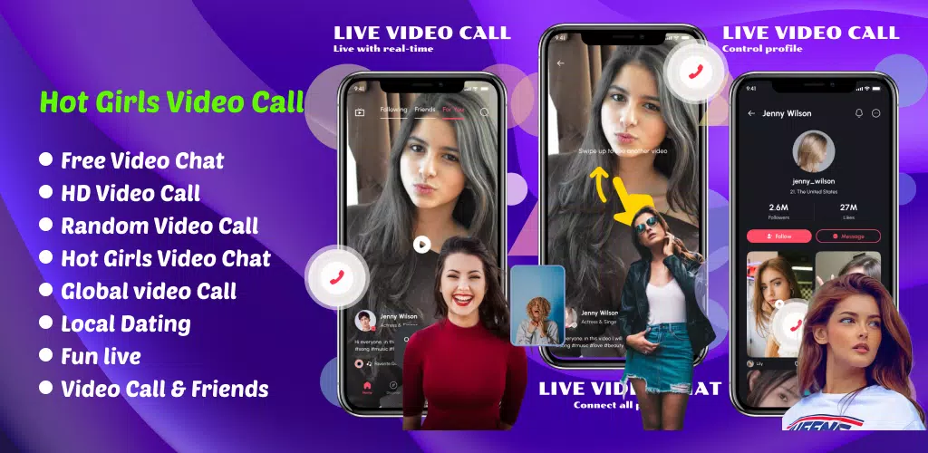 Sexy Video Call & Chat Random Captura de tela 1