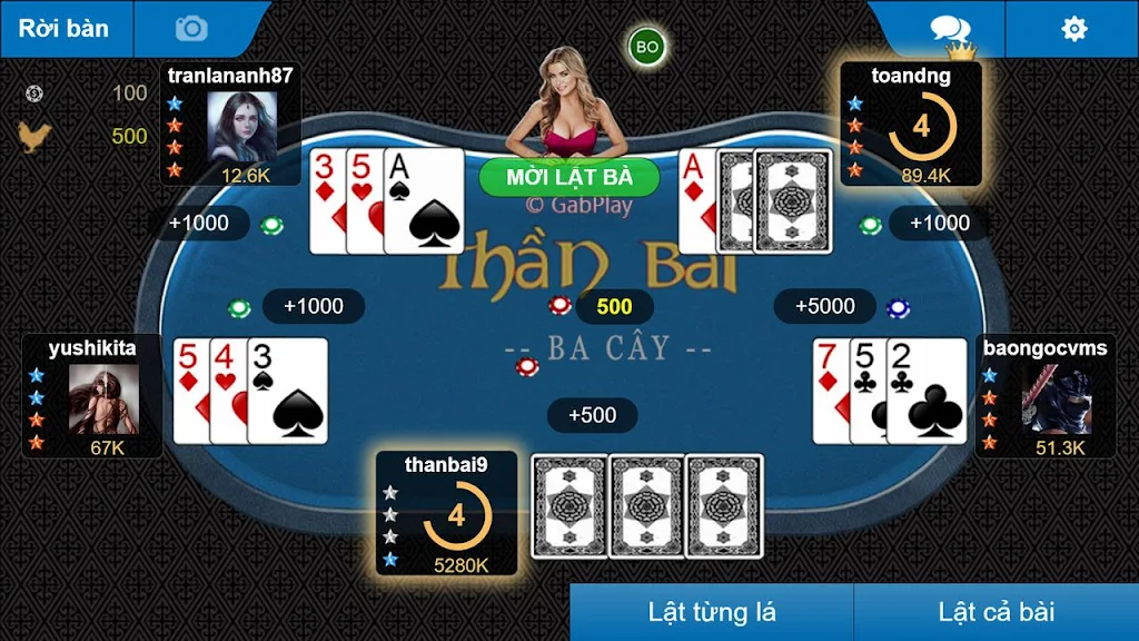 GabPlay Thần bài Tangkapan skrin 2