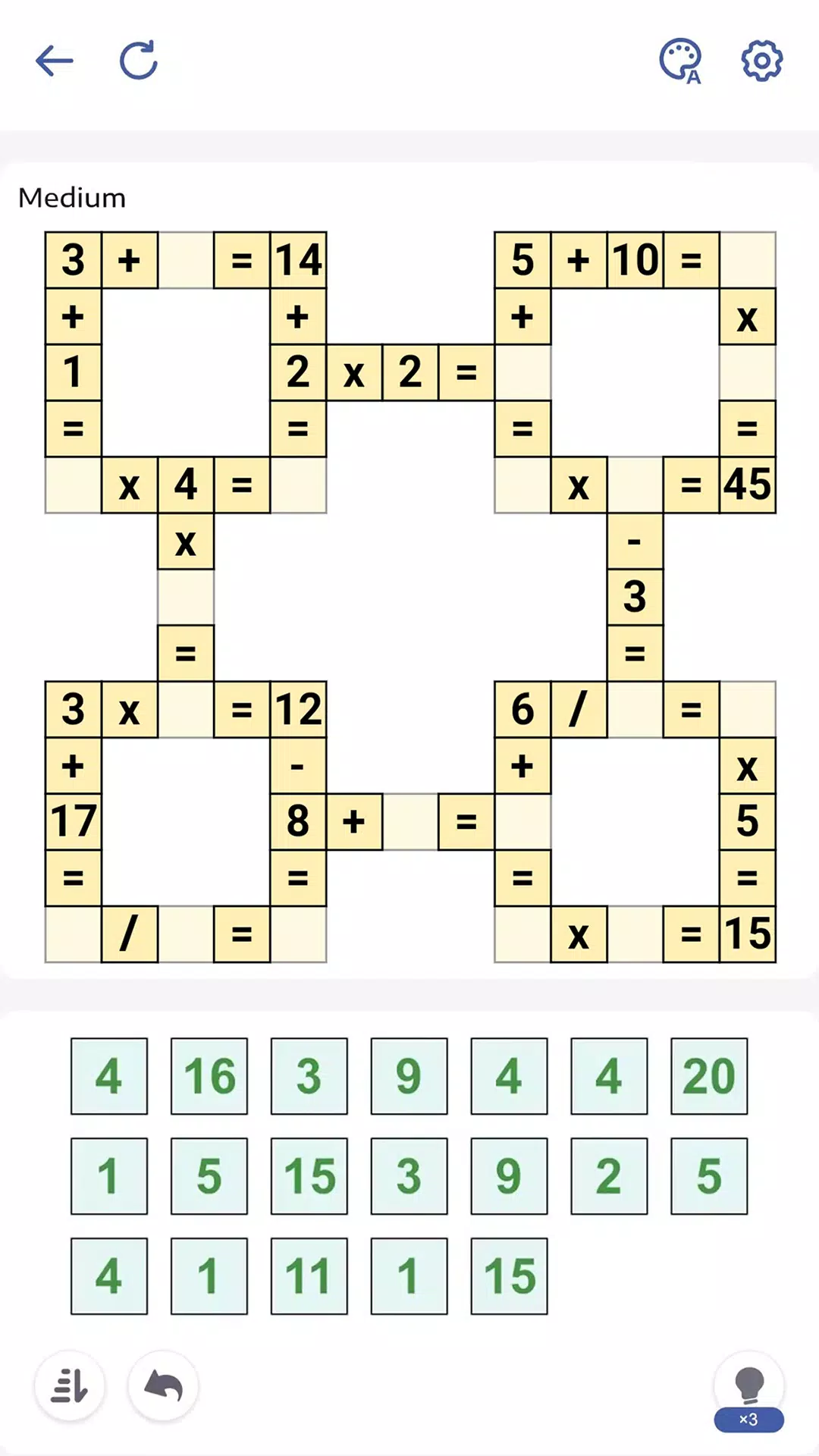 Crossmath - Math Puzzle Games ဖန်သားပြင်ဓာတ်ပုံ 1