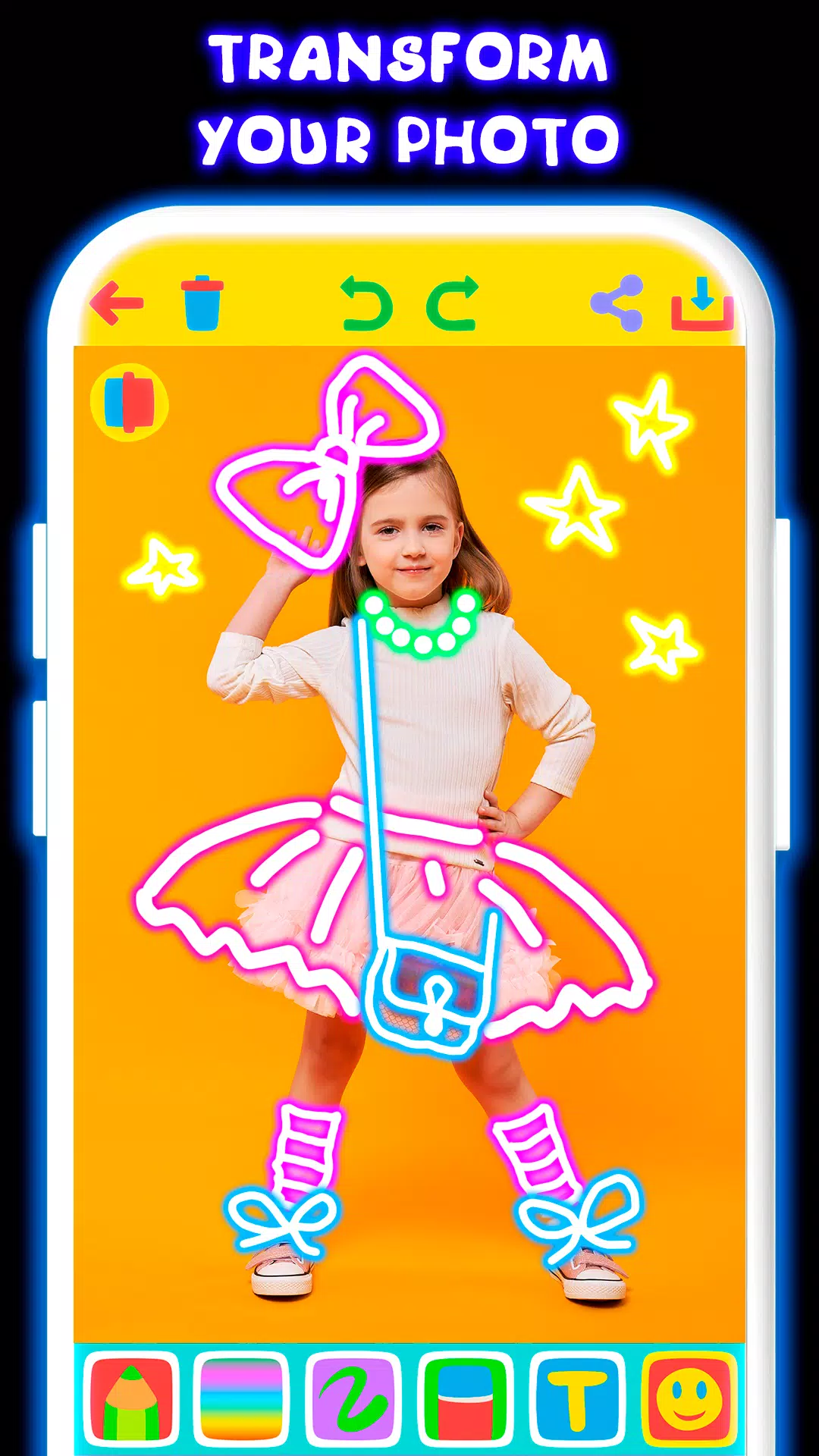 Drawing For Kids - Glow Draw Capture d'écran 2