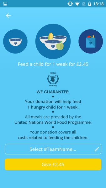 ShareTheMeal Скриншот 1