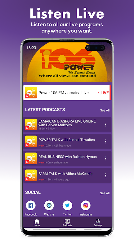 Power 106 FM Jamaica Скриншот 1