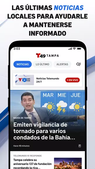 Telemundo 49: Tampa Noticias應用截圖第1張