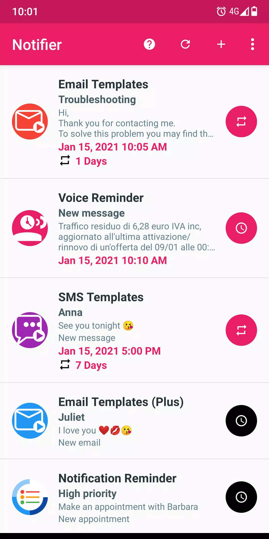 Fake Notifications स्क्रीनशॉट 1