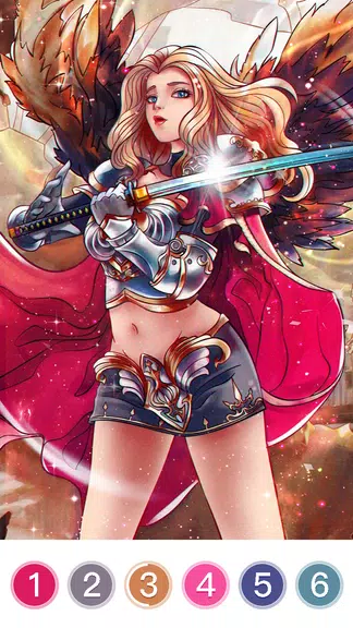 Fantasy Coloring Game, Paint by Number Offline应用截图第2张