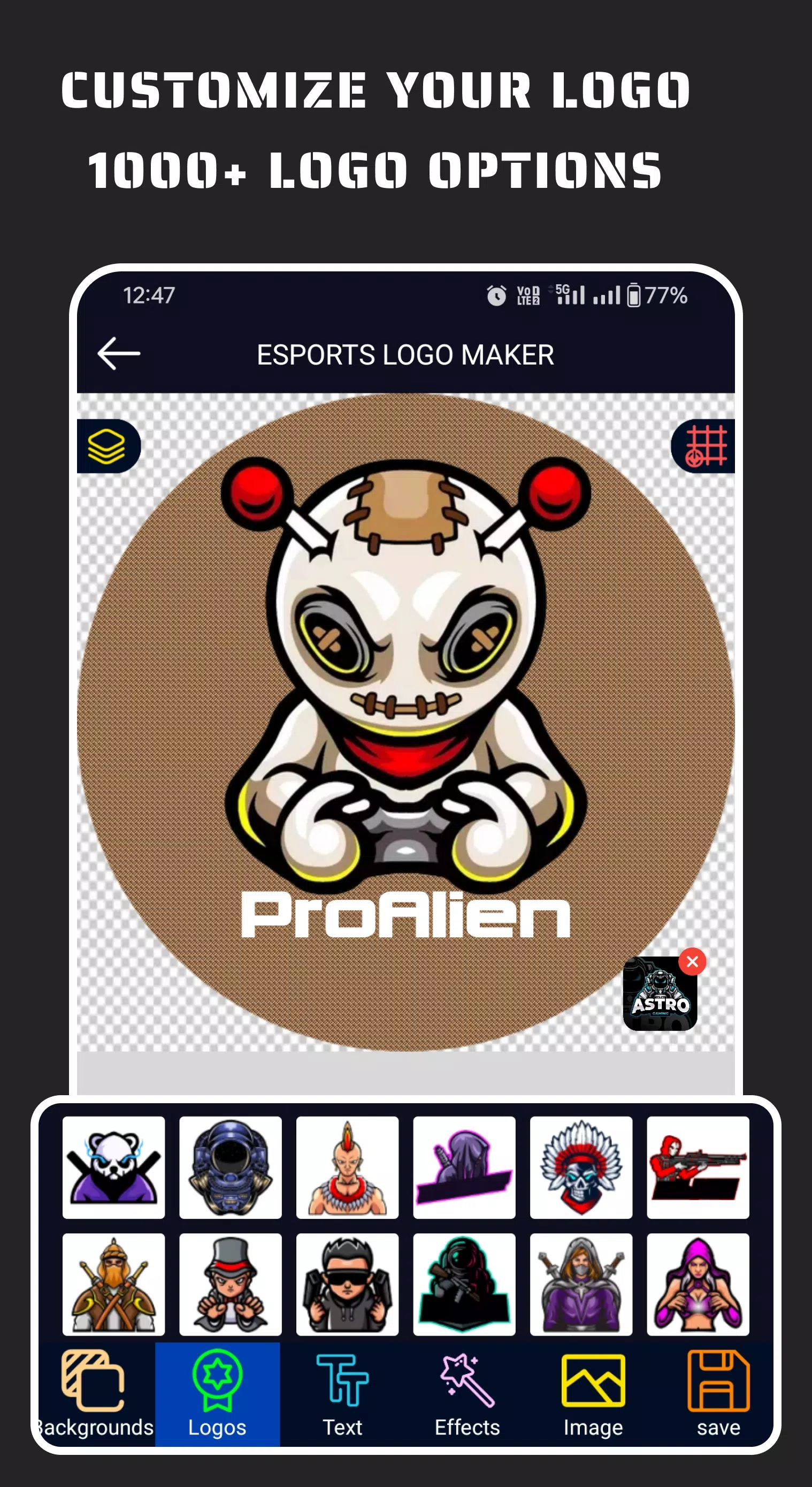 Esportify: Gaming Logo Maker Скриншот 2