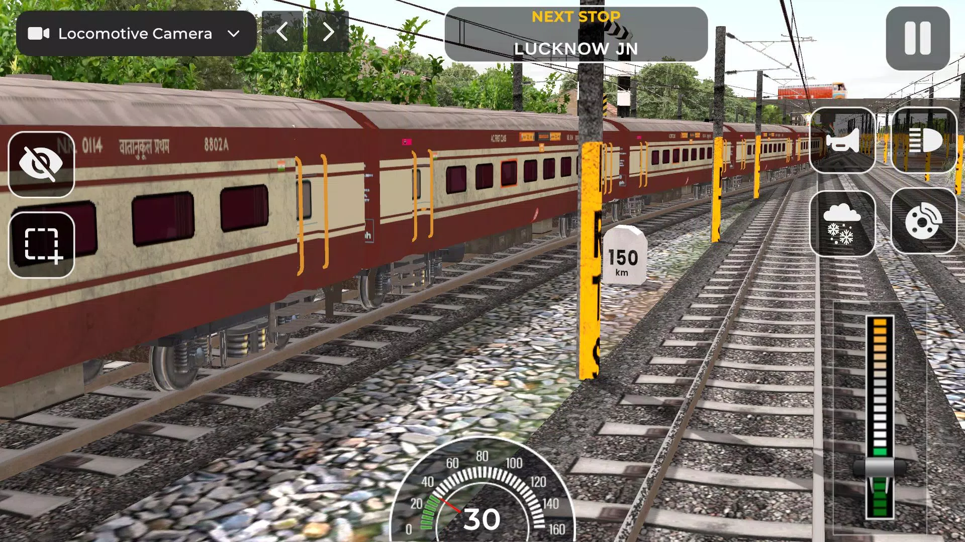 Indian Railway Train Simulator Ảnh chụp màn hình 3