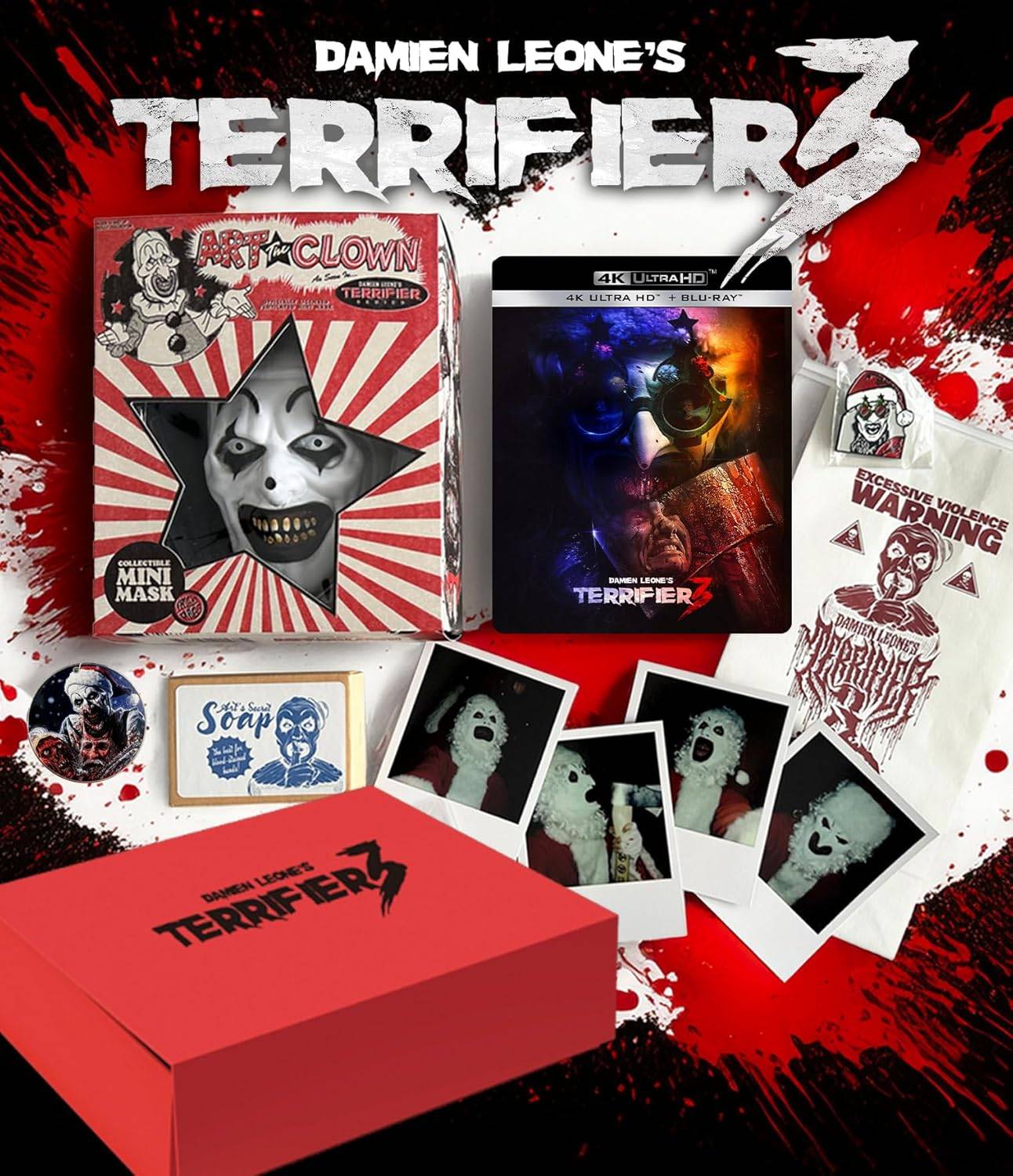 “ Terrifier 3預訂4K：Steelbook and Collector's Box set”