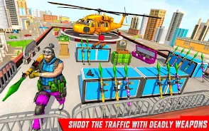 Traffic Car Shooting Games Captura de tela 3