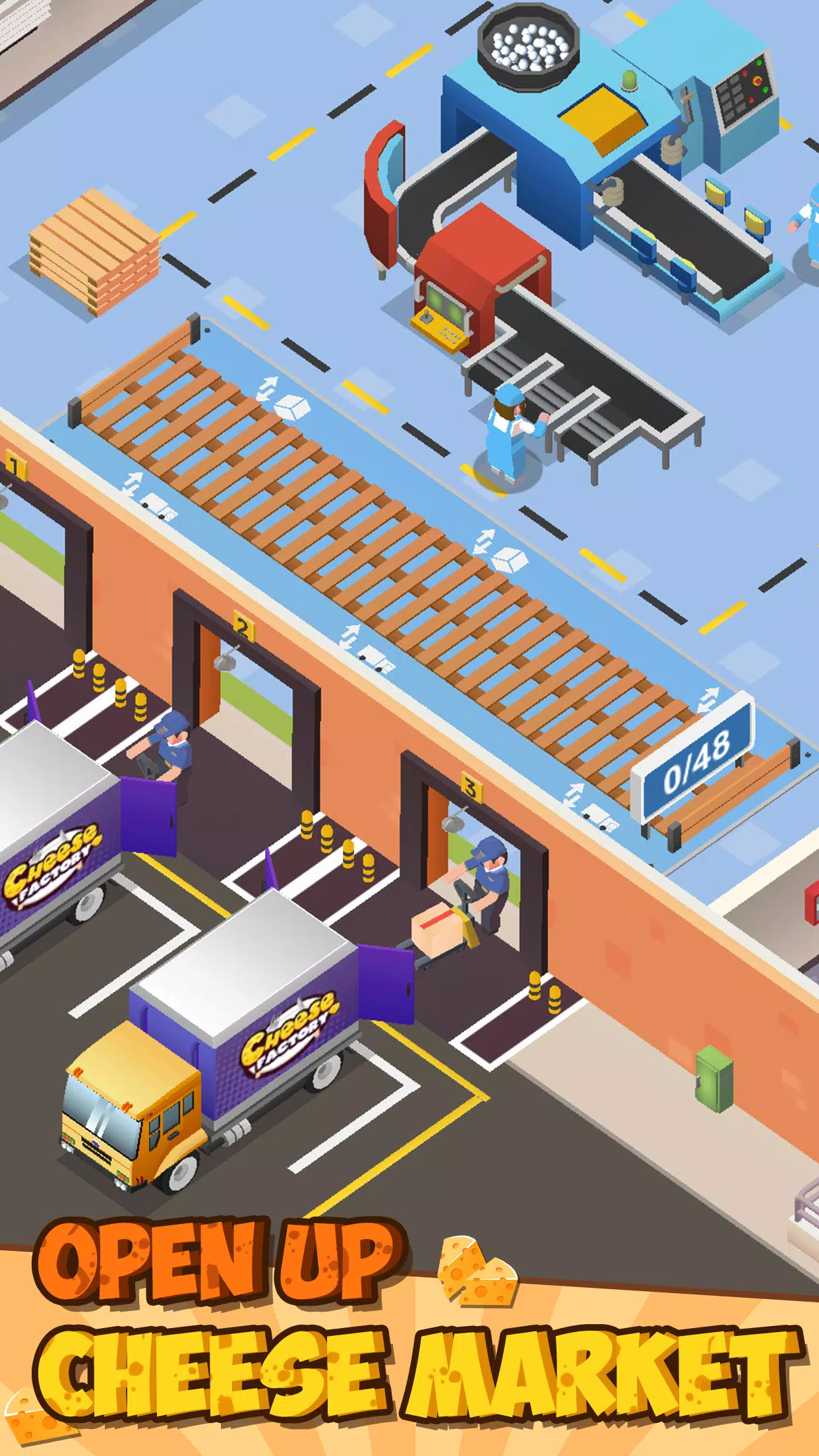 Idle Cheese Factory Tycoon Ảnh chụp màn hình 1