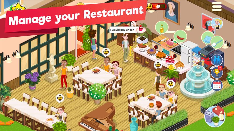 Restaurant Manager Idle Tycoon スクリーンショット 1