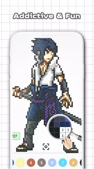 Color by Number - Naruto Sandbox Ninja Pixel Скриншот 2