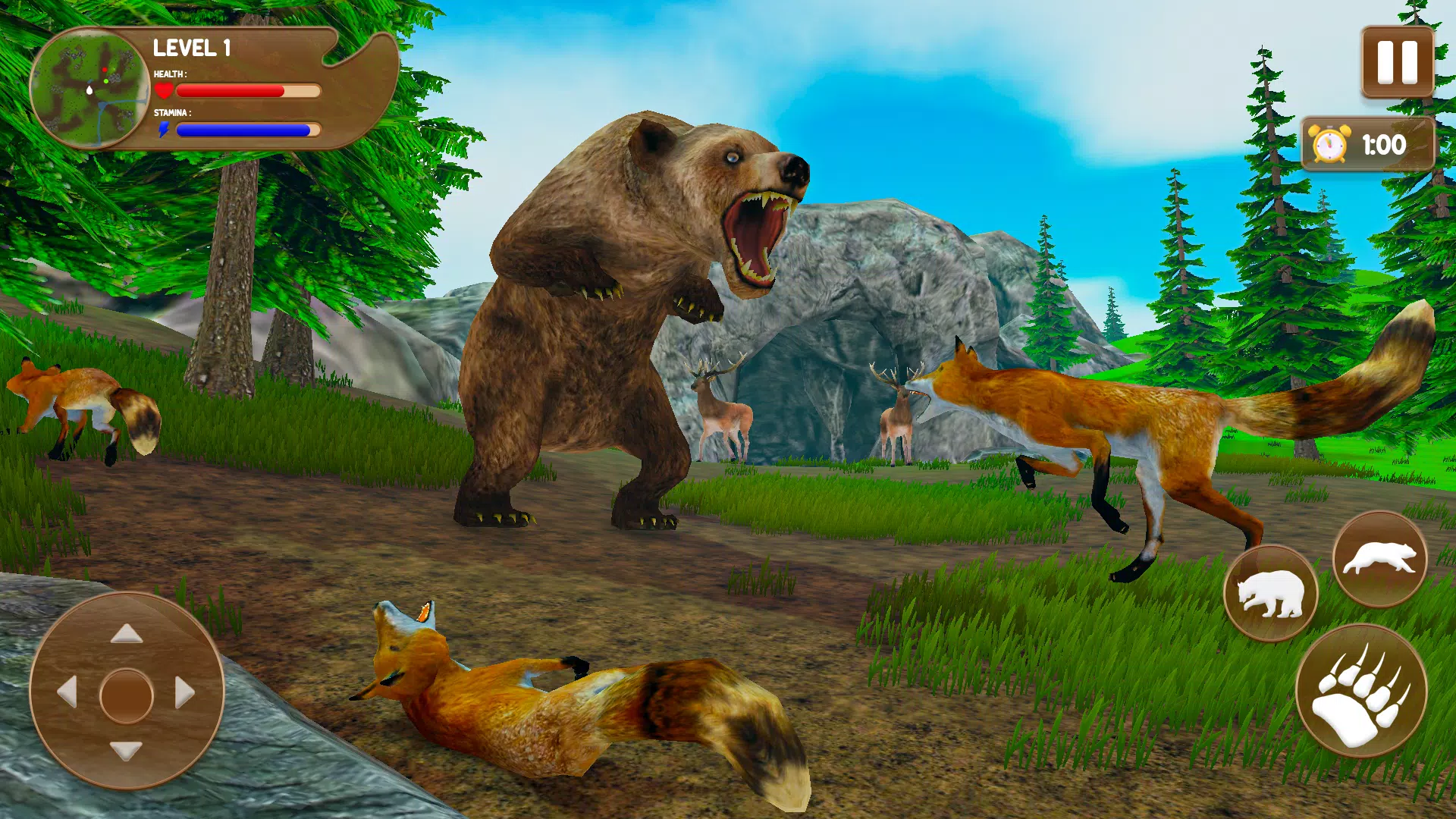 Bear Games: Bear Simulator 3D Ảnh chụp màn hình 2