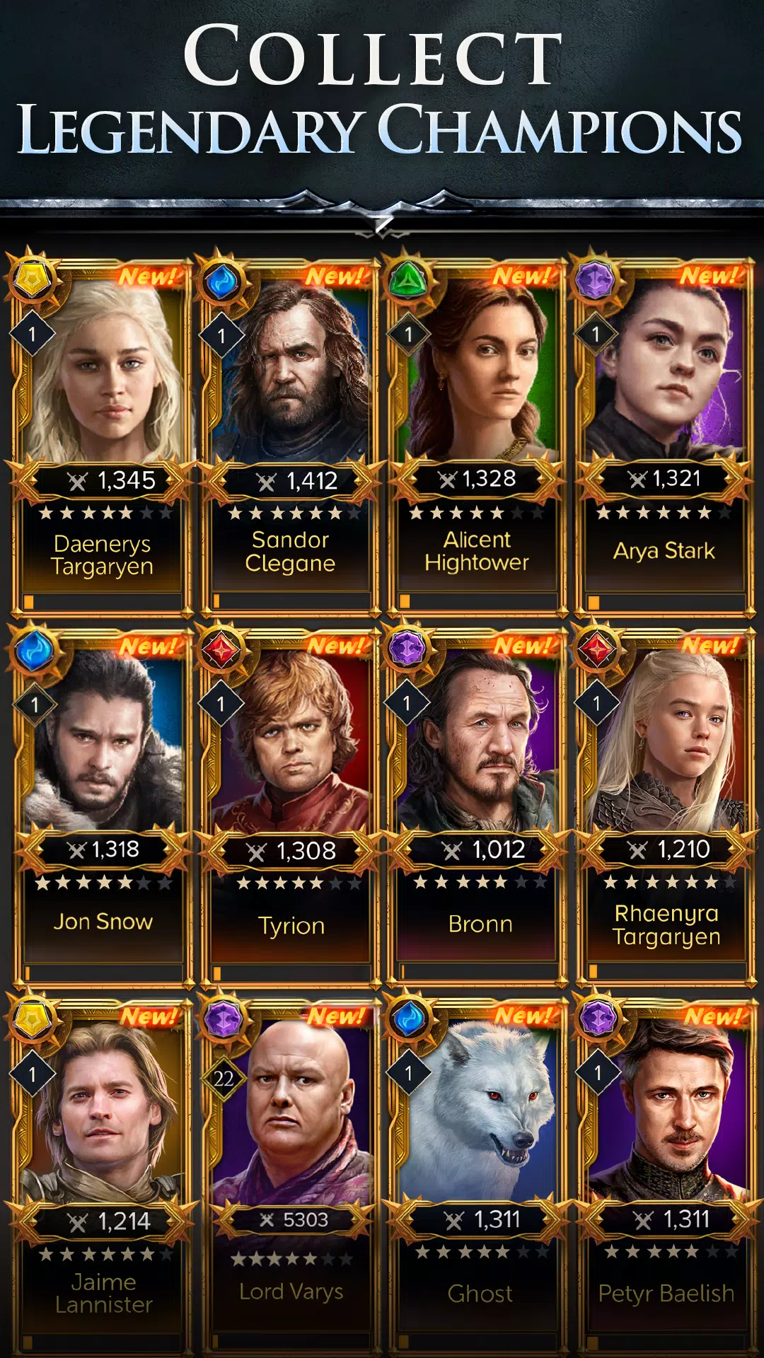 Schermata Game of Thrones: Legends RPG 1
