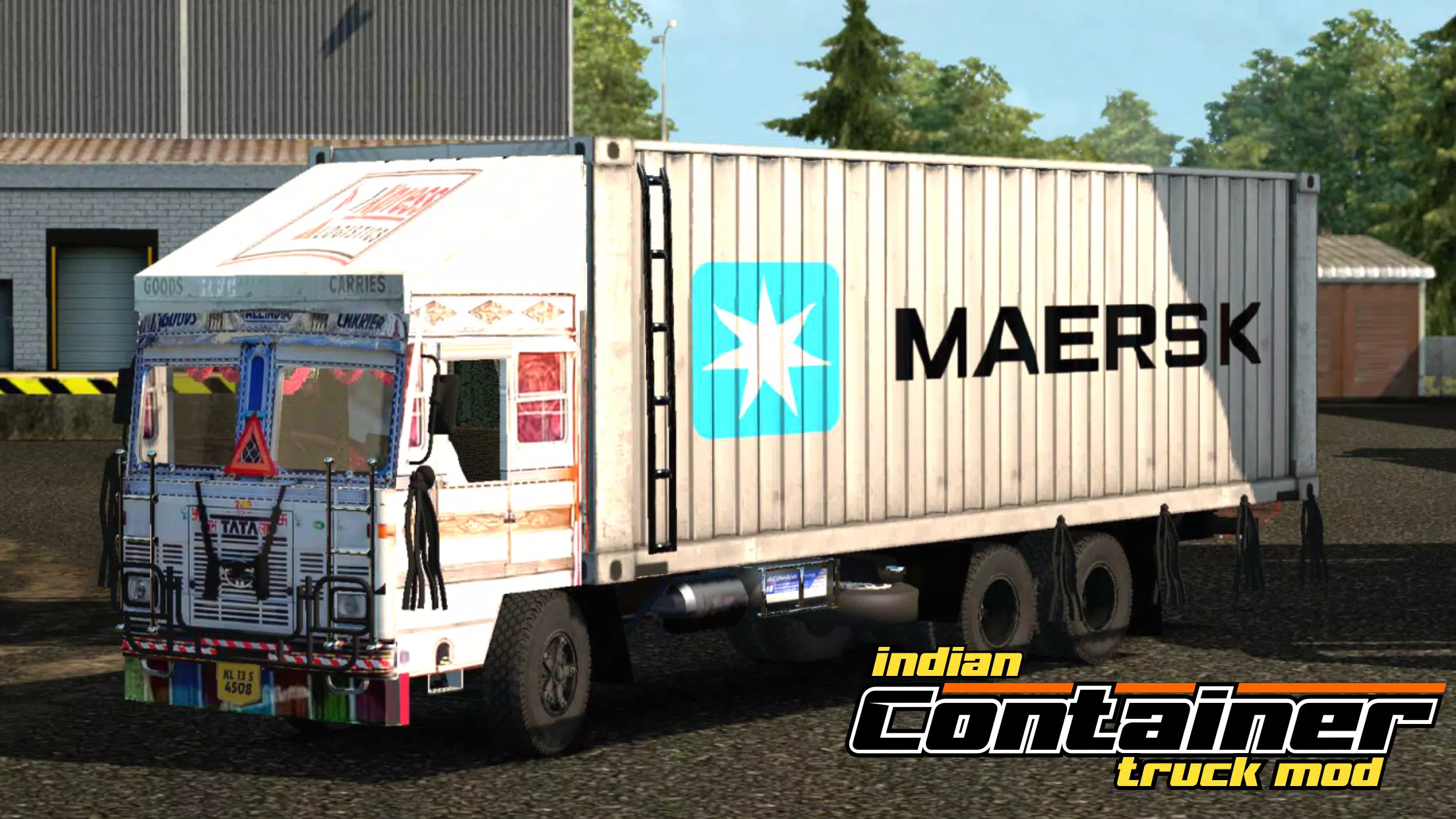 Indian Container Truck Mod Captura de pantalla 1