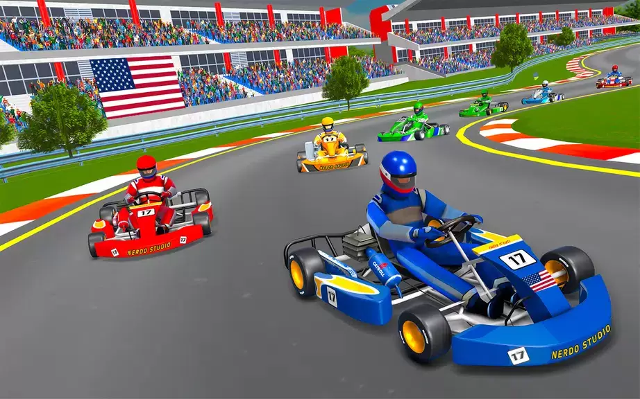 Go Kart Racing Games 3D Stunt スクリーンショット 3