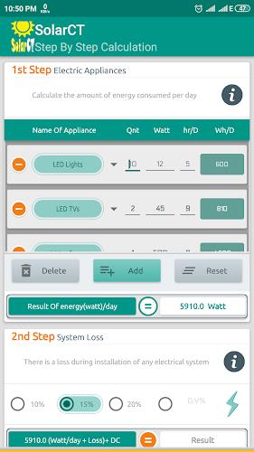 SolarCT - Solar PV Calculator ภาพหน้าจอ 1