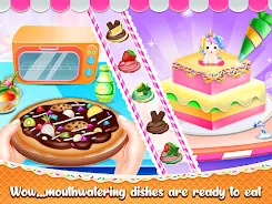 Sweet unicorn cake bakery chef स्क्रीनशॉट 4